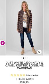 Just White Cardigan  Size 12-14