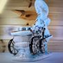 Fine Porcelain Girl With Flower Cart Vintage Lenwile Ardalt Art Ware ROC Japan Image 5