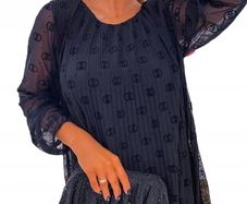 Beautiful Tulle Dress / Tunic Plisa Guccy Black