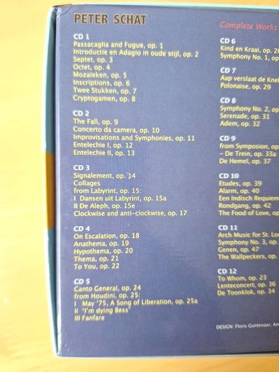 CD Peter Schat Complete Works 12 CD