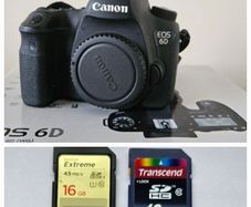 Canon EOS 6D Full-Frame DSLR Camera plus 4 memory cards for Sale