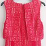 Oasis red lace dress with nude underlay Image 5
