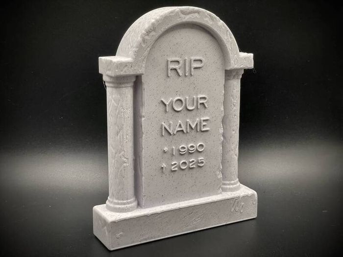 Personalized Mini Tombstone Halloween Decoration