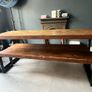 Wooden Table and benches Image 4