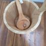 Wooden sauna bucket and ladle set Image 2