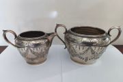 Antique John Rogers Creamer and Sugarbowl