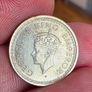 1944 silver 1/4 rupee Image 2