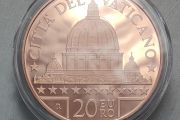 Vatican 20 Euro Copper Proof Coin 2022 - Saint Peter's Basilica - Art and Faith