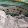 Brand New Oliver Bonas Yellow / Aqua Striped Beaded Crossbody Bag Image 6