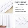 NEW SALE | White Blackout Curtains - Short Thermal Curtains Eyelet for Living Room Soft Small Window Kitchen Drapes, 46 x 54 inch, 2 Panels, Pure White Image 3