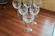 Waterford crystal wine glasses x6