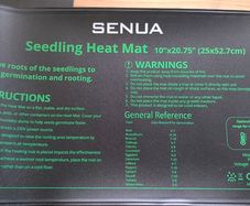 Seedling heat mat