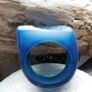 Blue Agate Druzy Ring. Image 2