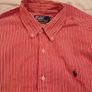 Ralph Lauren navy tag polo red stripped mens shirt Image 2