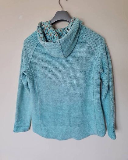Weird fish chicoa hoodie Size l4 ptp 21" Full zip turquoise in excellent condition