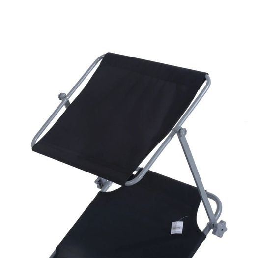 Folding Sun Lounger-Black (FREE POSTAGE)