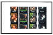 2008 Ireland Filmed in Ireland Commemorative Stamp Booklet Pane featuring Bried Ni Neachtain, Colm Meaney, Pat Shortt &amp; Cillian Murphy Mint Never Hinged (MNH). Hibernian HP186.