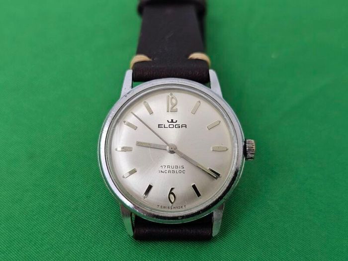 Vintage Swiss Watch Eloga Mechanical wind up 1960s