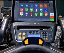SALE matrix recumbent touchscreen bike