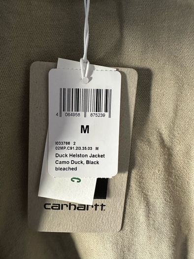 denim jacket Carhartt Camo Duck Helston men women unisex BNWT