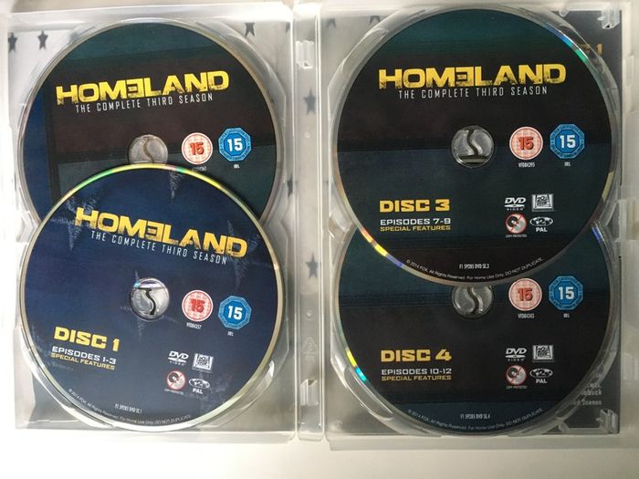 Homeland - Season 3 (2013) Damian Lewis & Claire Danes [DVD TV Boxset]