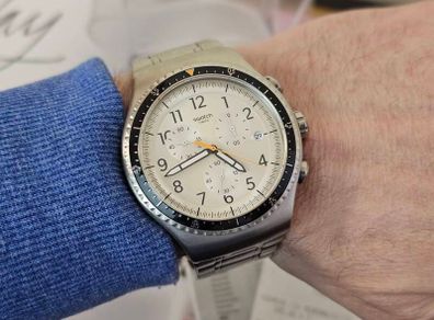 Swiss Made Swatch Irony Chronograph Minimalistic Discontinued Collectable Swiss Watch Swatch