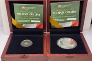 Ireland 2012 Silver and Gold Proof Coin Set Michael Collins 1890-1922 Commemorative Coins in Original Holder with COA