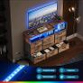Chest of Drawers Bedroom, Dresser Cabinet with 2 Sockets, 2 USB Ports and 10 Colored LED Strips Image 5