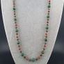 Vintage Jade & Tiger Eyes Stones Beads & Old Brass Beads Necklace Image 10