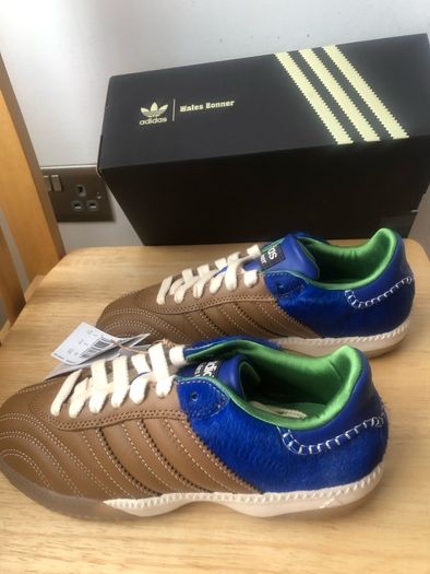 Adidas x Wales Bonner Samba Fox Brown Royal Blue UK 5 EU 38 Boxed