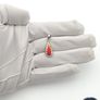 Vintage 925 Sterling Silver Signed Flame Teardrop Pendant Image 8