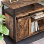 New TV Display Unit With Sliding Barn Doors - FREE P&P Image 5