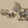 14 ct White Gold 3ct+3ct Lab Grown Diamond Studs Image 9
