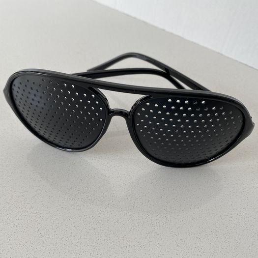 Unisex Pinhole Vision Correction Glass | Black
