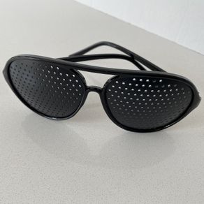 Unisex Pinhole Vision Correction Glass | Black