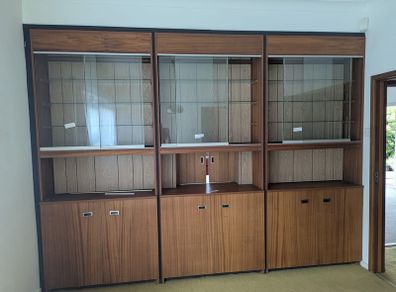 Vintage Mid-Century Modern Wall Unit Set (3 Cabinets) - Must be removed from current layout by buyer