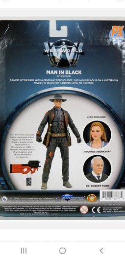 westworld Man in black battle  damaged action figure Exclusive by Diamond Select