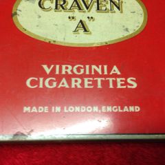 Vintage 1930s Craven A Cigarette Tin
