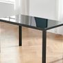 Glass top table and 4 leather chairs Image 6
