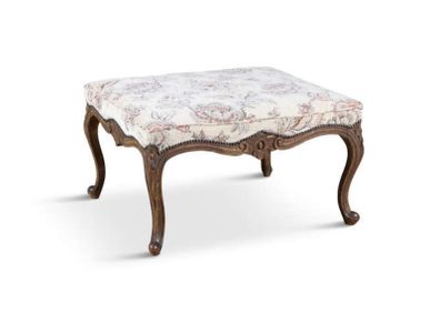 A Victorian mahogany upholstered stool