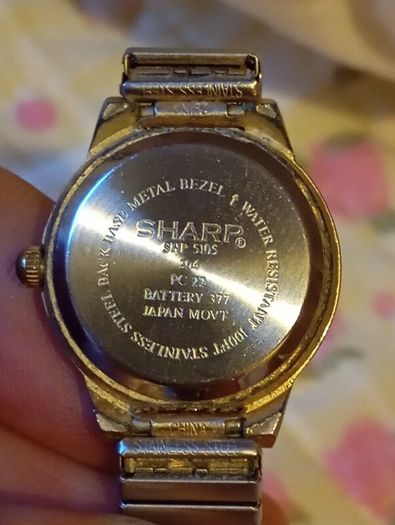 vintage Japanese sharp ladies watch sprirlex strap