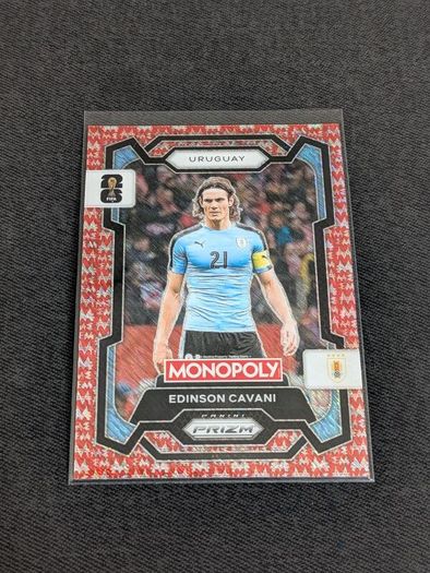 Monopoly Prizm Fifa World Cup 2026 Edinson Cavani Red Big Money Shimmer - 044/100