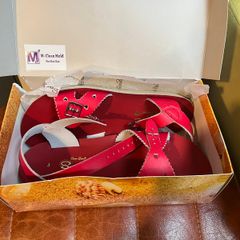 BNIB red sweetheart salt-water sandals