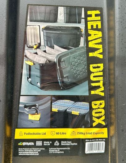 4 x storage tubs 60ltrs. Used for a week. Collect Swords area