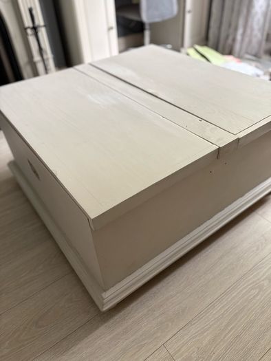 Large Mexican Pine Storage Coffee Table