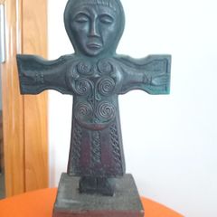 Bronze Sculpture.Replica VIII Century Celtic Cross of Athlone.