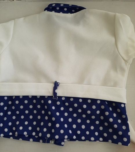 2 vintage 70's crimplene baby tops