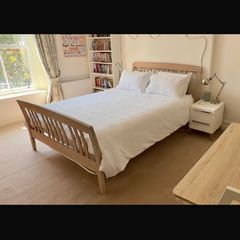 Queen Sleigh Bed (Like New)
