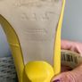 Mango Yellow Leather Heels Image 5