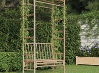 main image for ad Garden Bench with Pergola 116 cm Bamboo